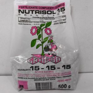 FERTILIZANTE Triple 15+15+15 x 500 gr.